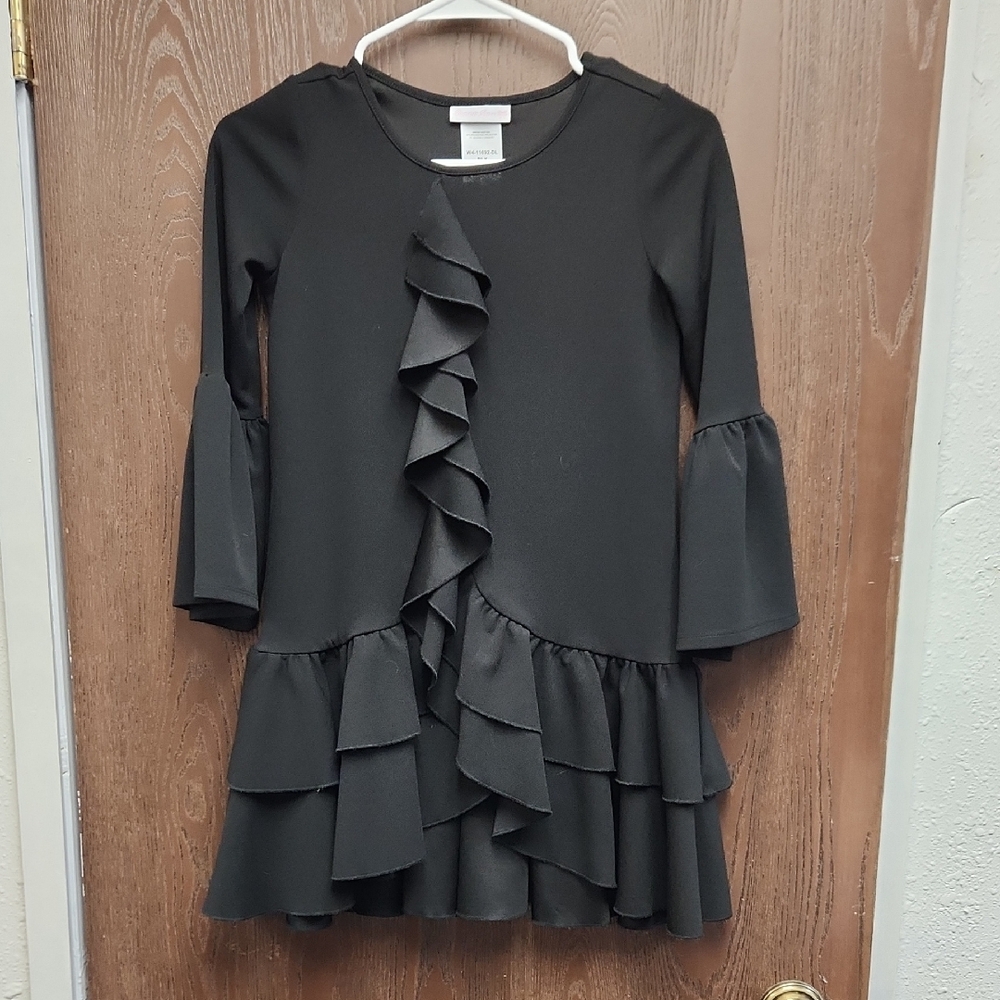 Bonnie Jean Classic Black Dress - Picture 1 of 3